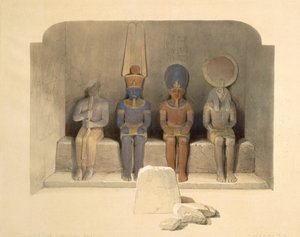 Sanktuarium świątyni Abu Simbel, z Egiptu i Nubii, tom 1